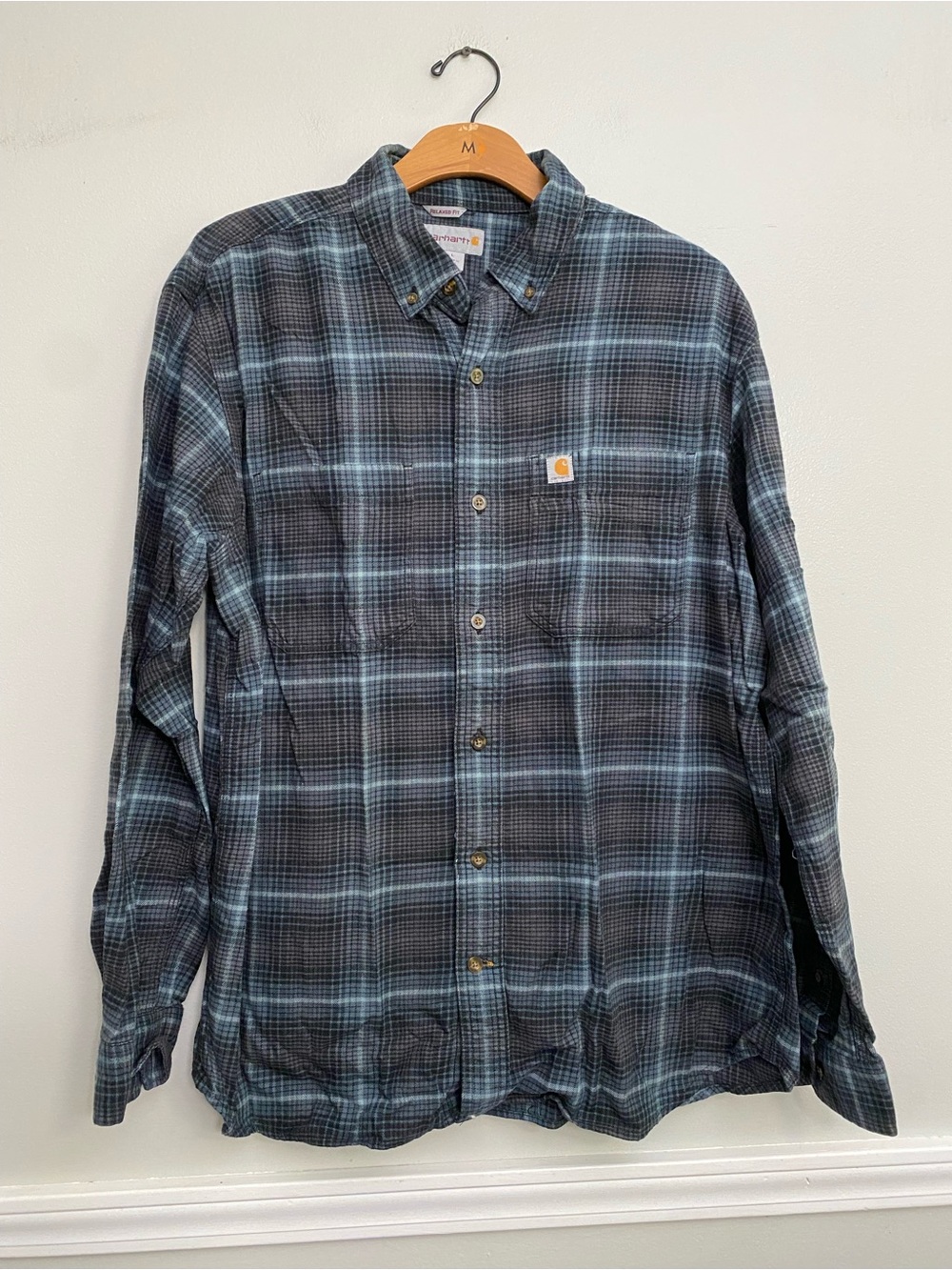 Men’s Carhartt Plaid Flannel Shirt - L